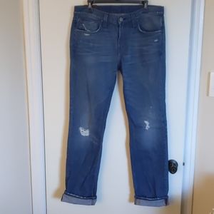 J Brand Kane slim straight reckless jeans size 33